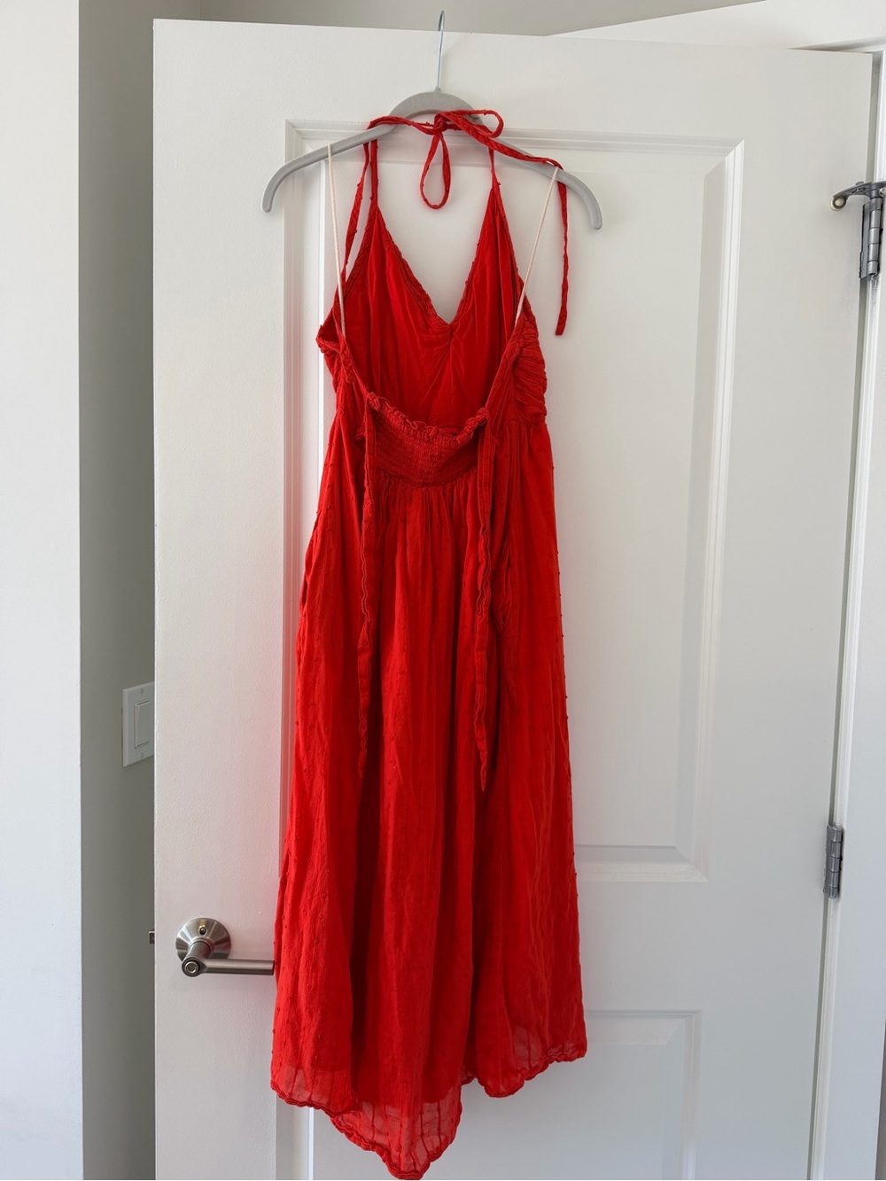 Free People Red Halter Midi Dress - Picture 2 of 2